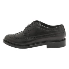 Used Burberry Black Leather Brogues Derby Size 42