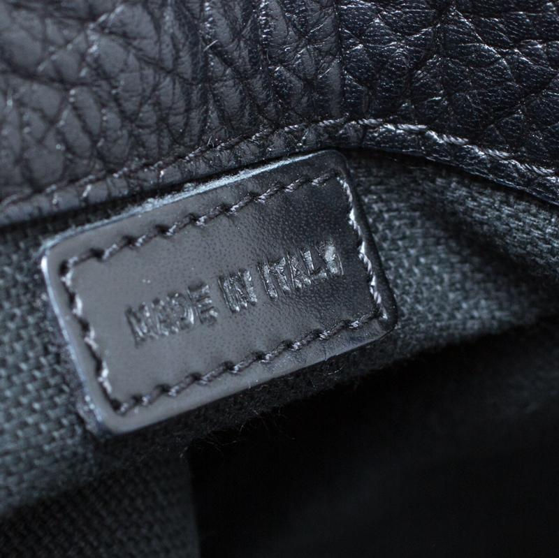 Burberry Tote con fibbia in pelle nera 1