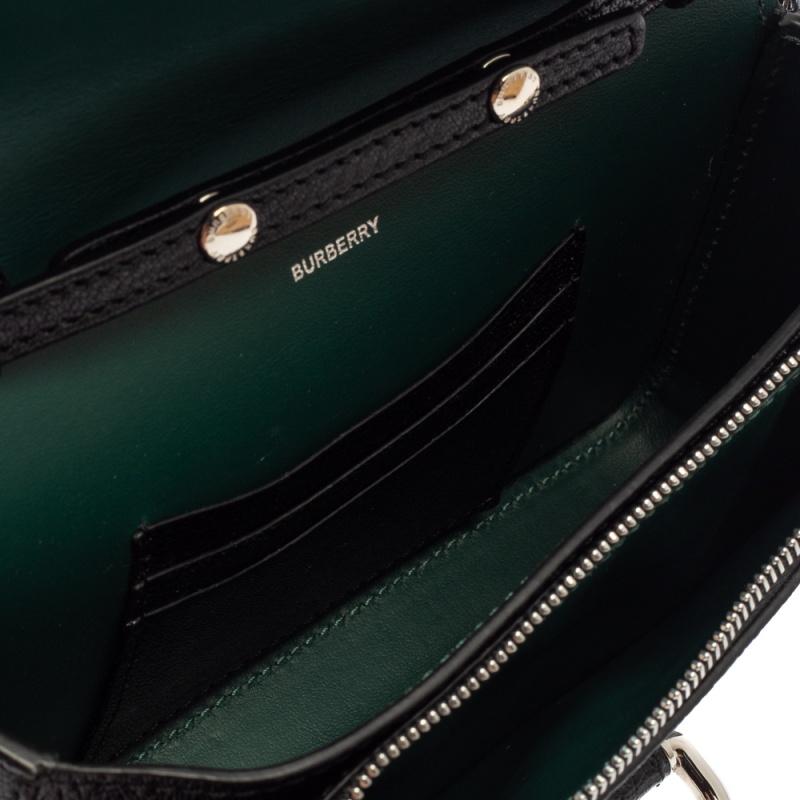 Burberry Black Leather D-Ring Shoulder Bag 6