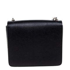 Burberry Black Leather D-Ring Shoulder Bag
