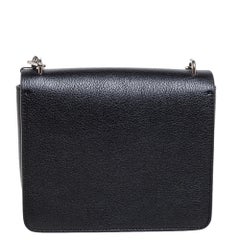 Burberry Black Leather D-Ring Shoulder Bag
