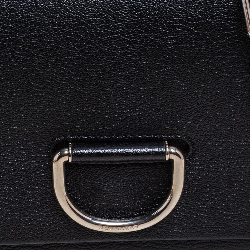 Burberry Black Leather D-Ring Shoulder Bag 2