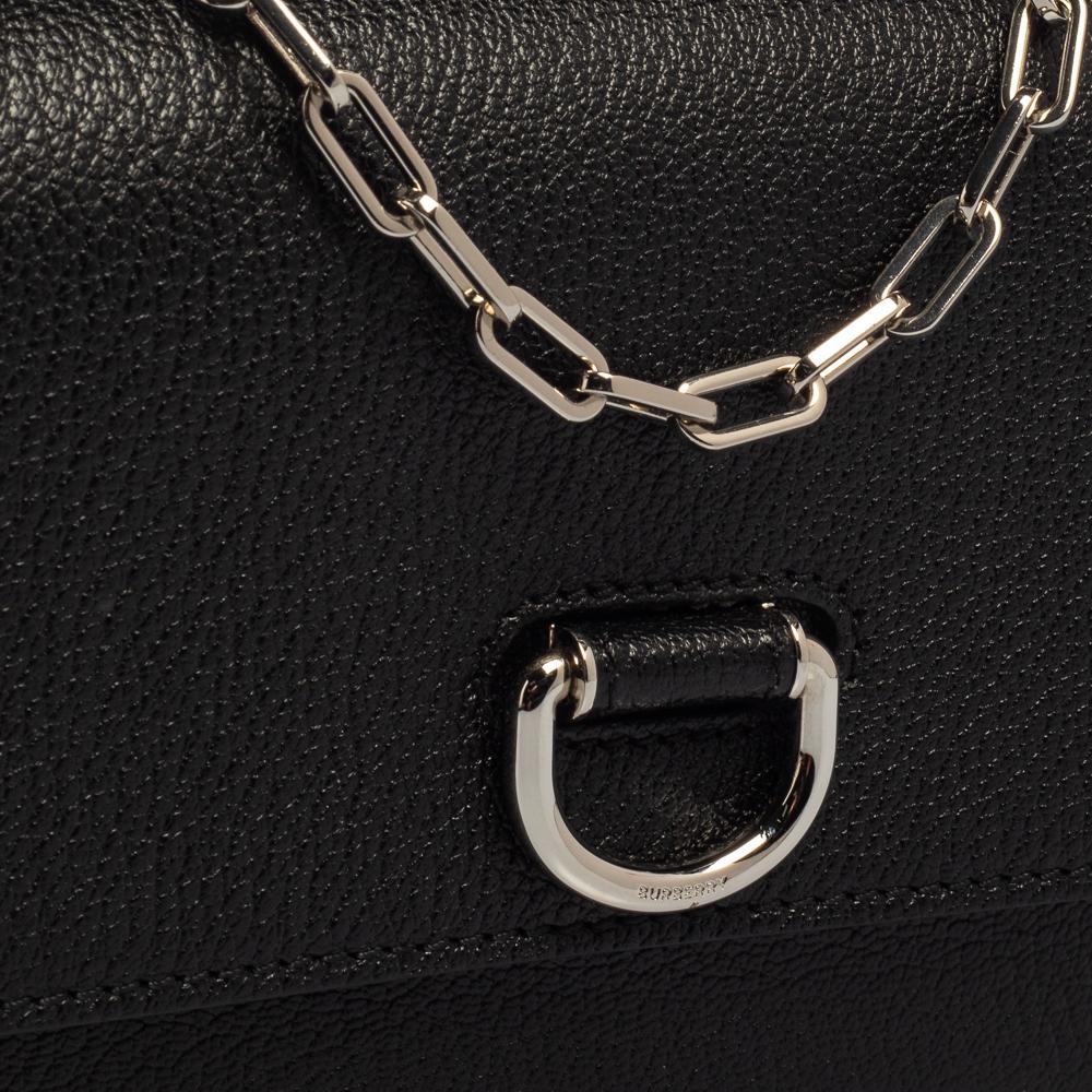 Burberry Black Leather D-Ring Shoulder Bag 3
