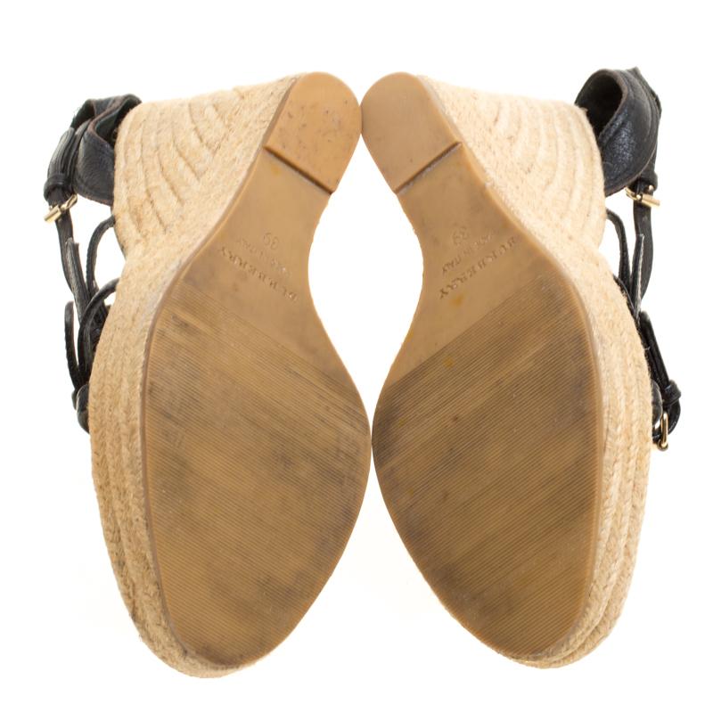 burberry espadrille wedge sandals