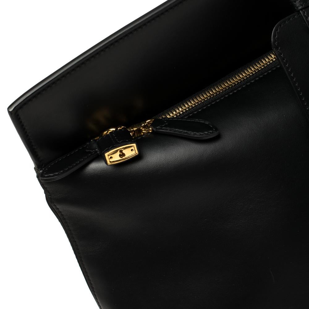 Burberry Black Leather Extra Large Society Top Handle Bag at 1stDibs ...