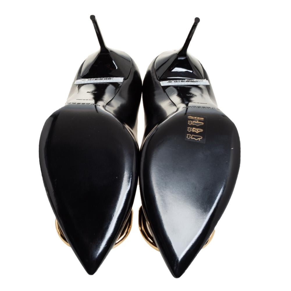 Burberry Schwarze Flanagan-Pumps aus Leder mit spitzer Zehe Größe 39,5 Damen