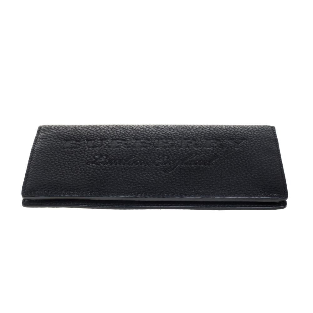 Men's Burberry Black Leather Hastings Bifold Wallet