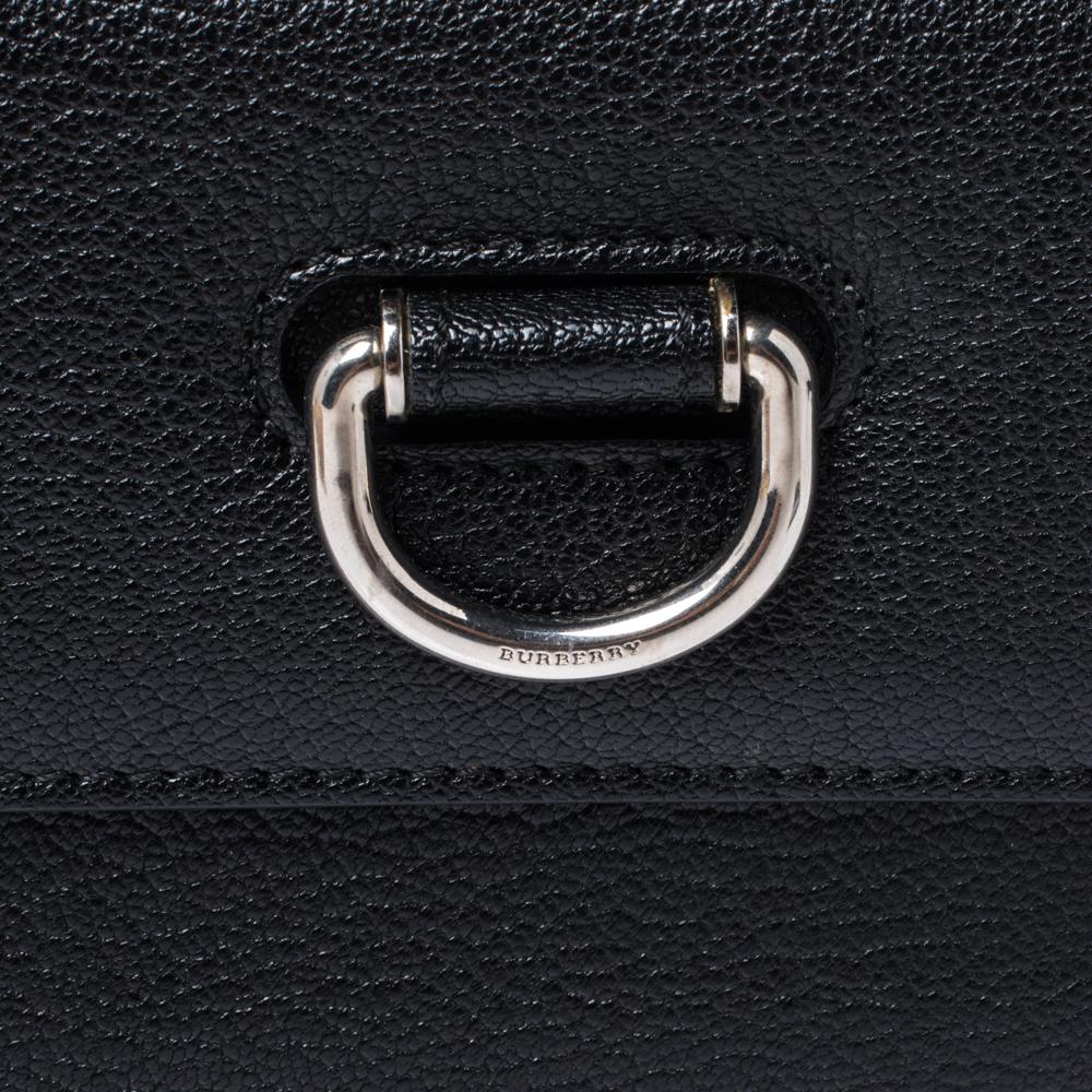 Burberry Black Leather Highbury Continental Wallet 1