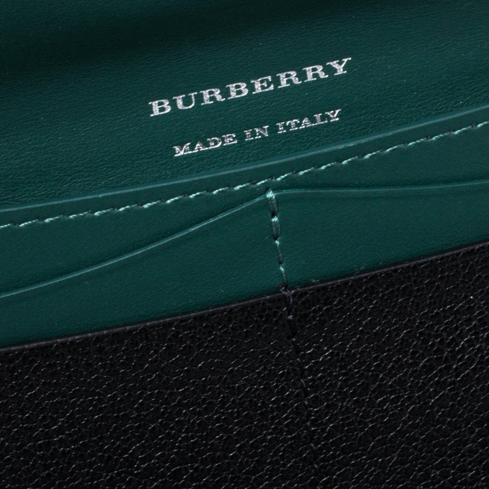 Burberry Black Leather Highbury Continental Wallet 2