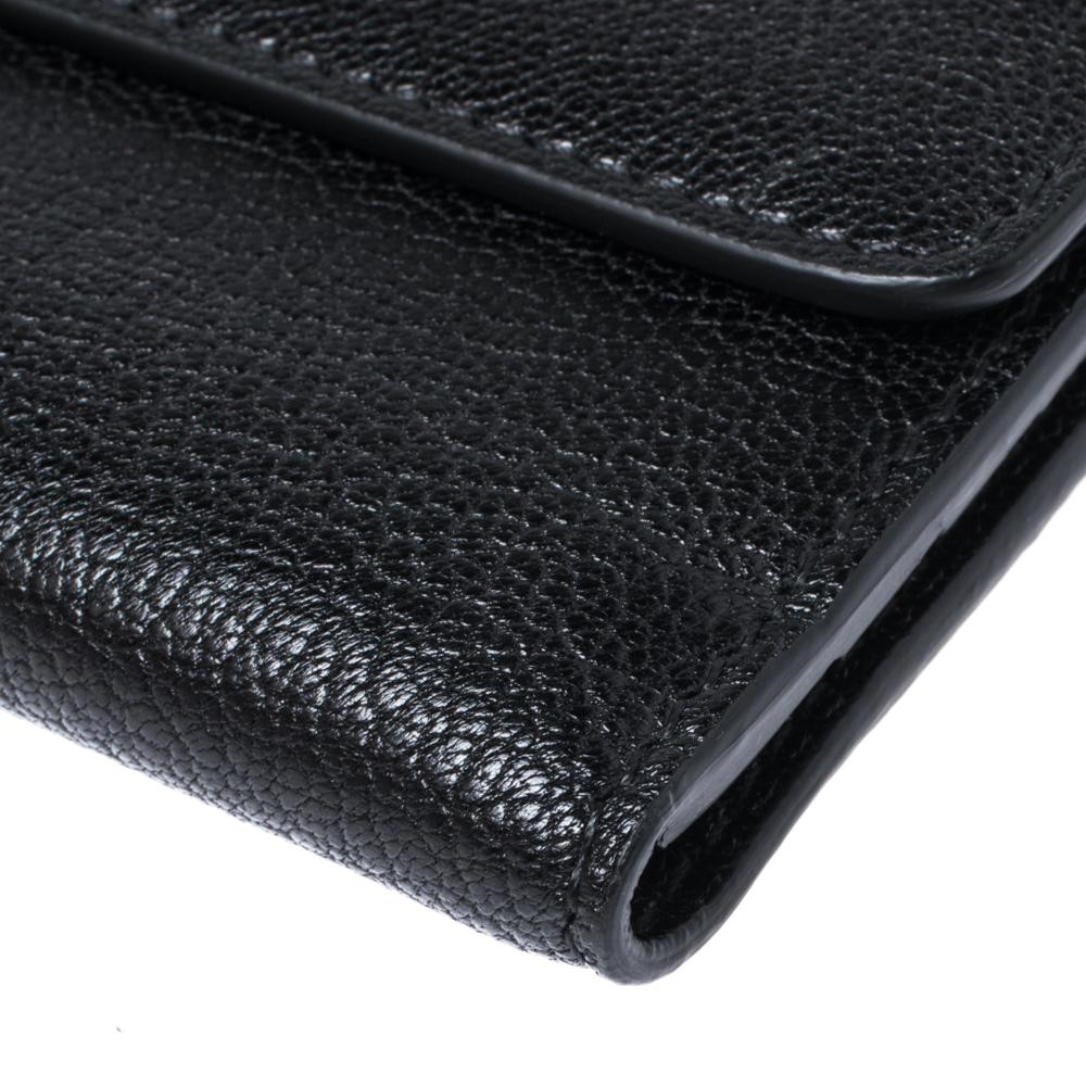 Burberry Black Leather Highbury Continental Wallet 3