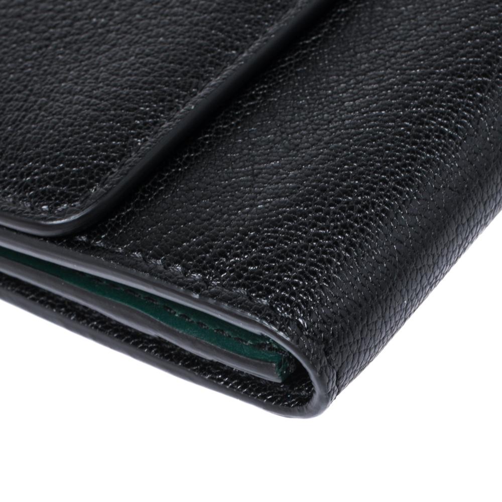 Burberry Black Leather Highbury Continental Wallet 4