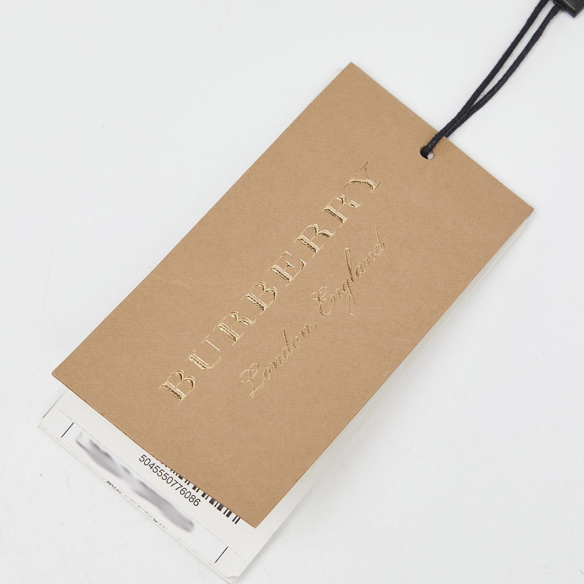 Burberry Black Leather & House Check Fabric Medium Camberley Top Handle Bag 5