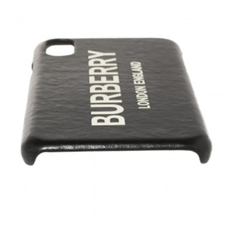 Étui en cuir noir pour Iphone X/XS de Burberry en vente 3