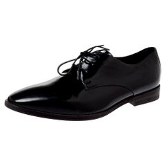 Burberry Black Leather Lace Up Derby Size 38