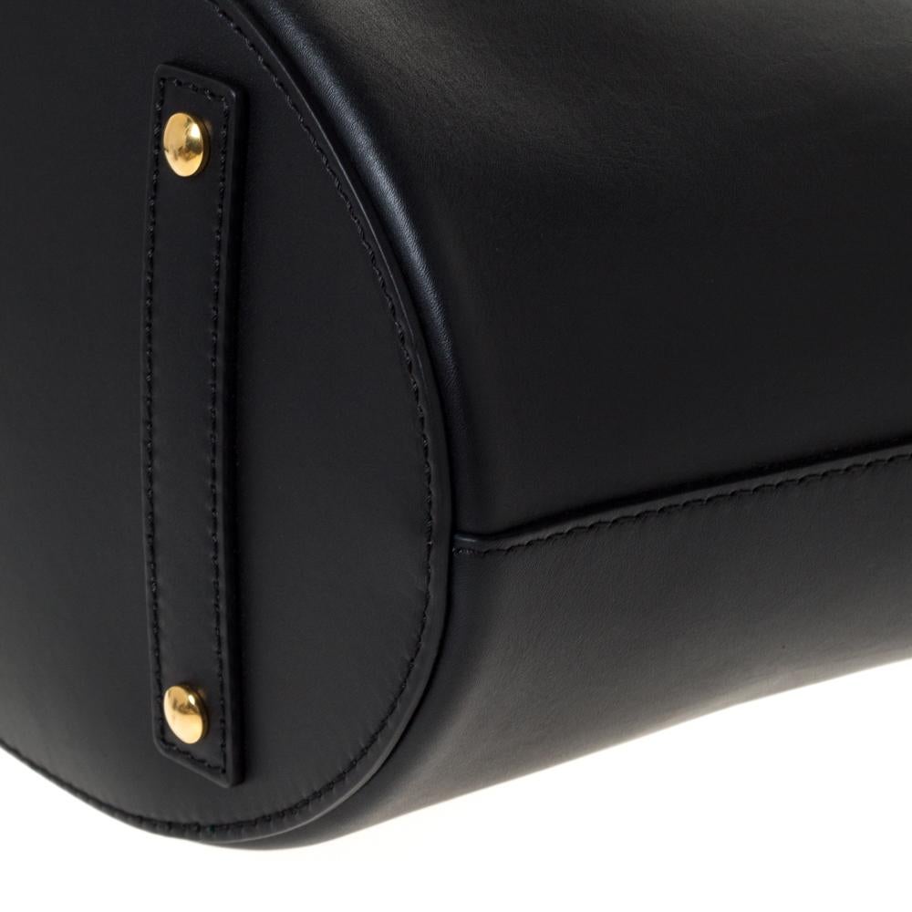 Burberry Black Leather Large Bucket Bag 1