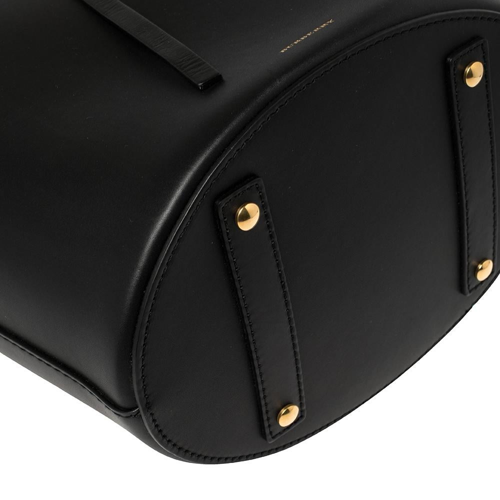 Burberry Black Leather Large Bucket Bag 4