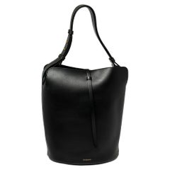 Burberry Black Leather Large Bucket Bag