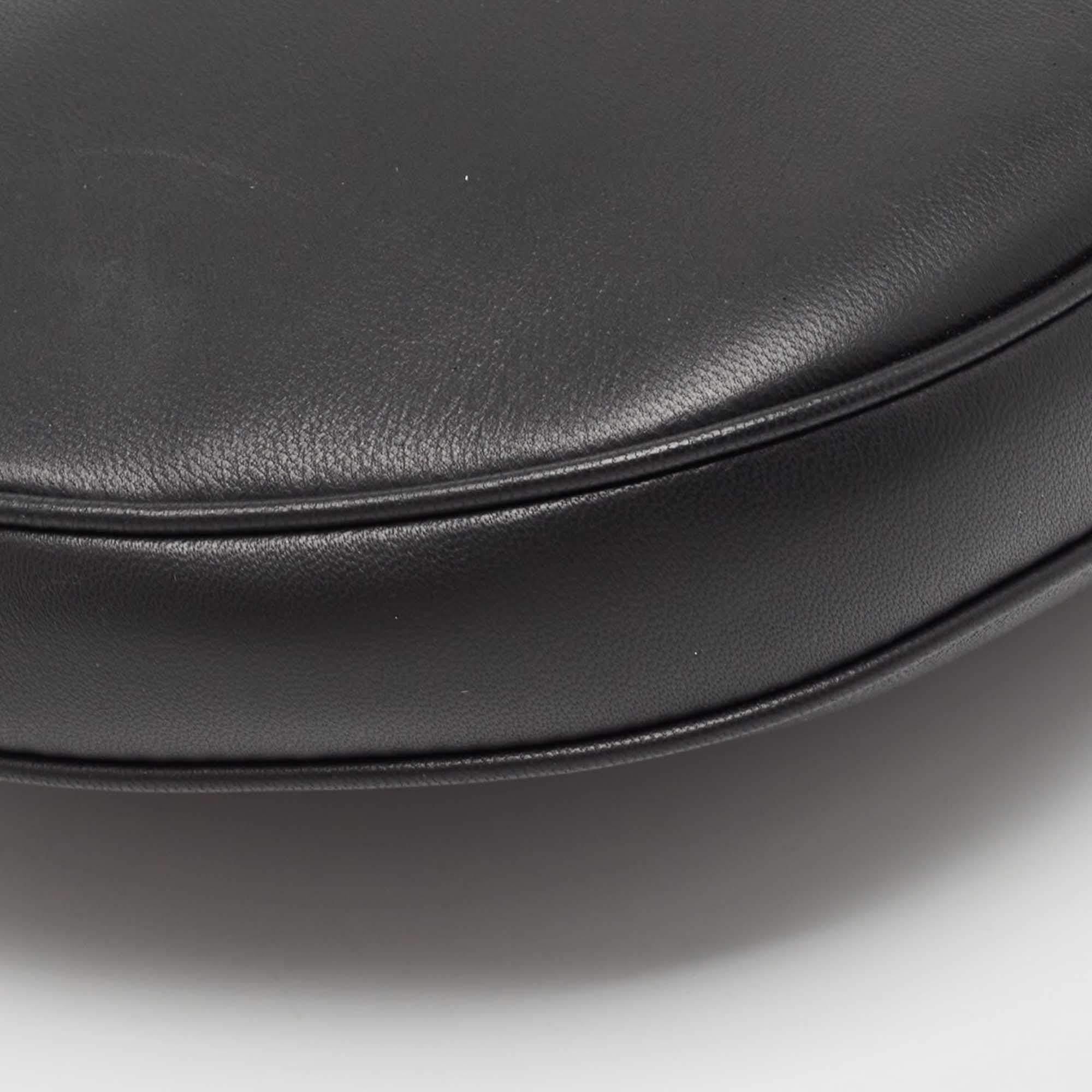 Burberry Black Leather Large Olympia Shoulder Bag For Sale 2