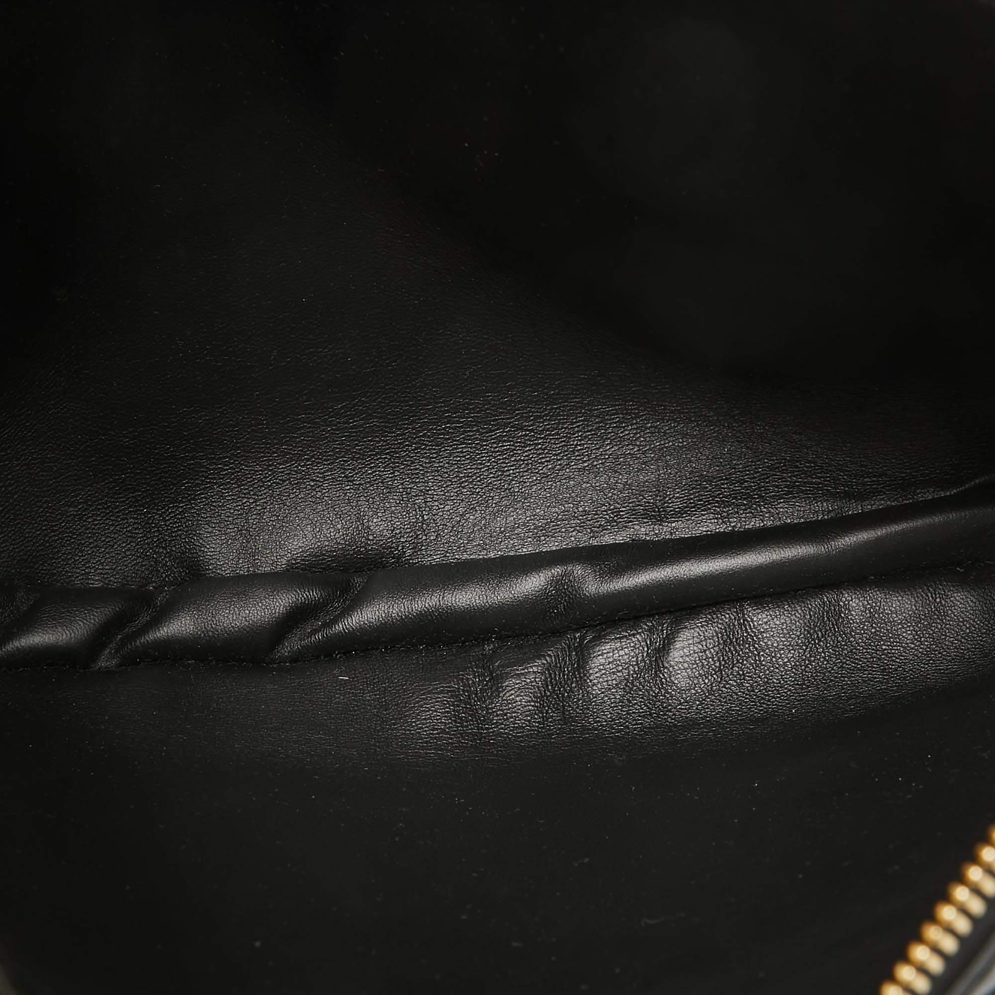 Burberry Black Leather Large Olympia Shoulder Bag For Sale 3