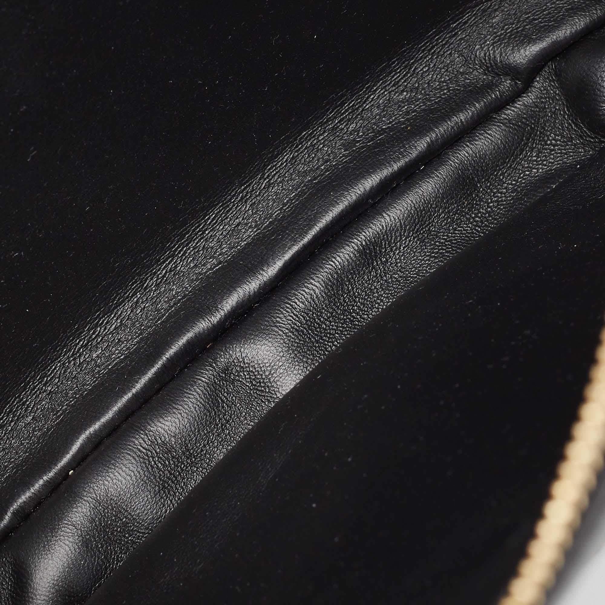 Burberry Black Leather Large Olympia Shoulder Bag For Sale 4