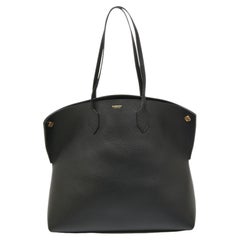 Burberry Black Leather Large Society Tote