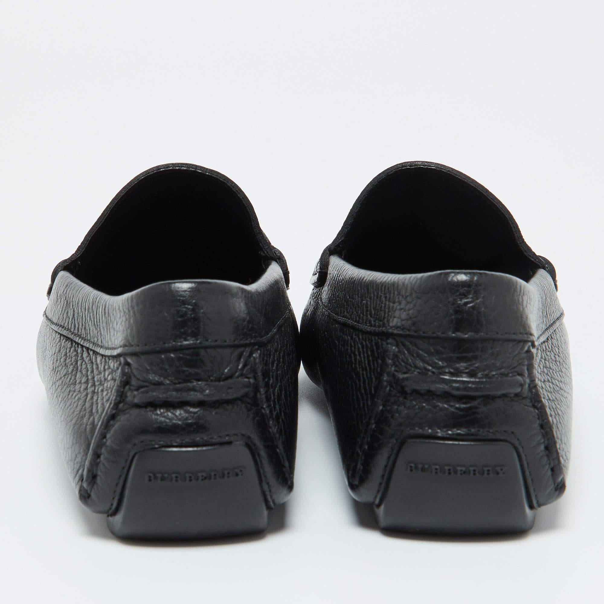  Mocassins en cuir noir Burberry Taille 39 Pour hommes 