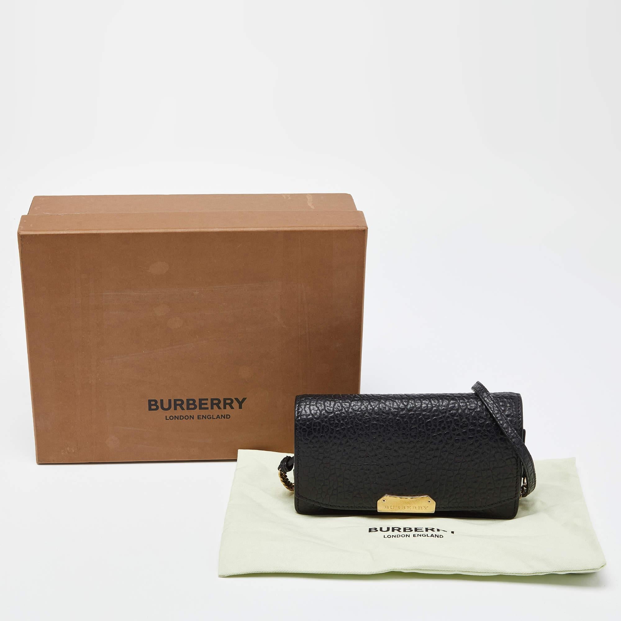 Burberry Black Leather Madison Crossbody Bag 4