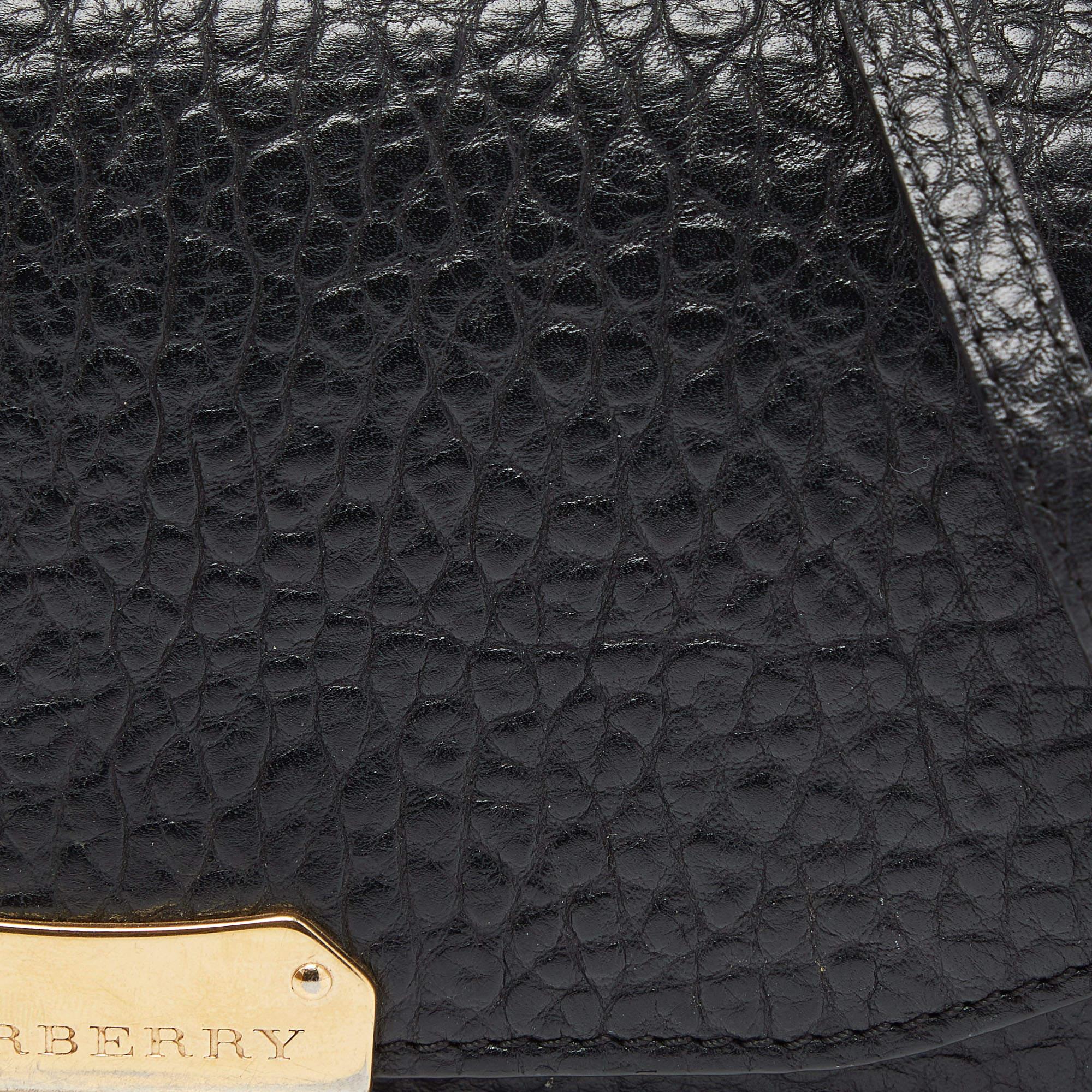 Burberry Black Leather Madison Crossbody Bag 5