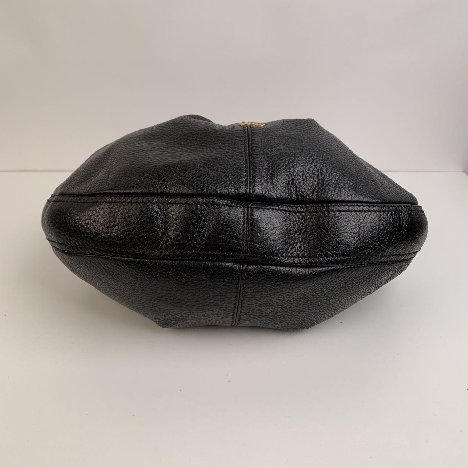 Burberry Black Leather Malika Hobo Bag Tote Shoulder Bag 2