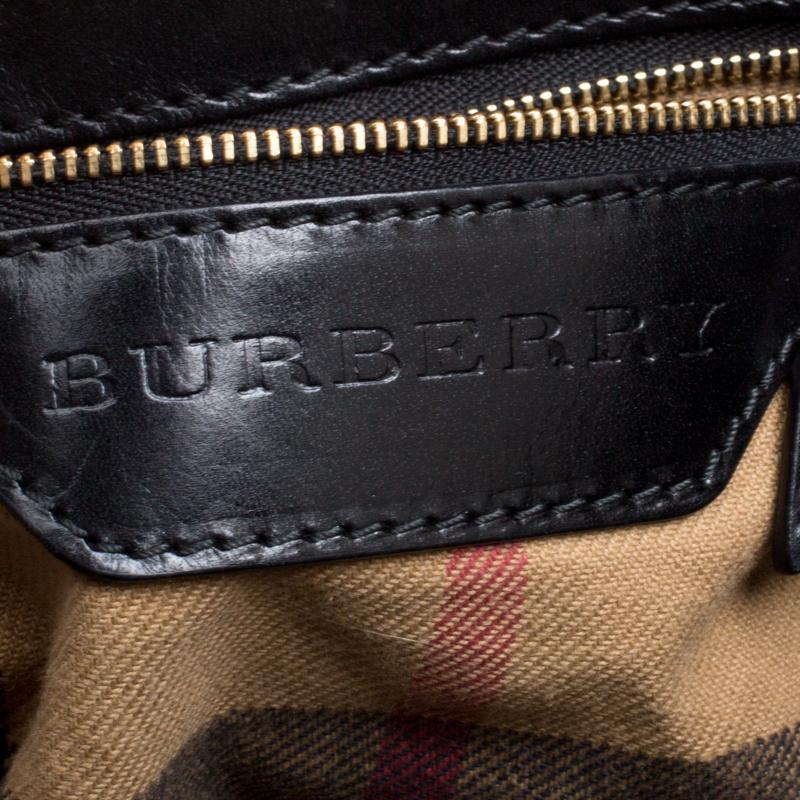 Burberry Black Leather Medium Canterbury Studded Tote 6