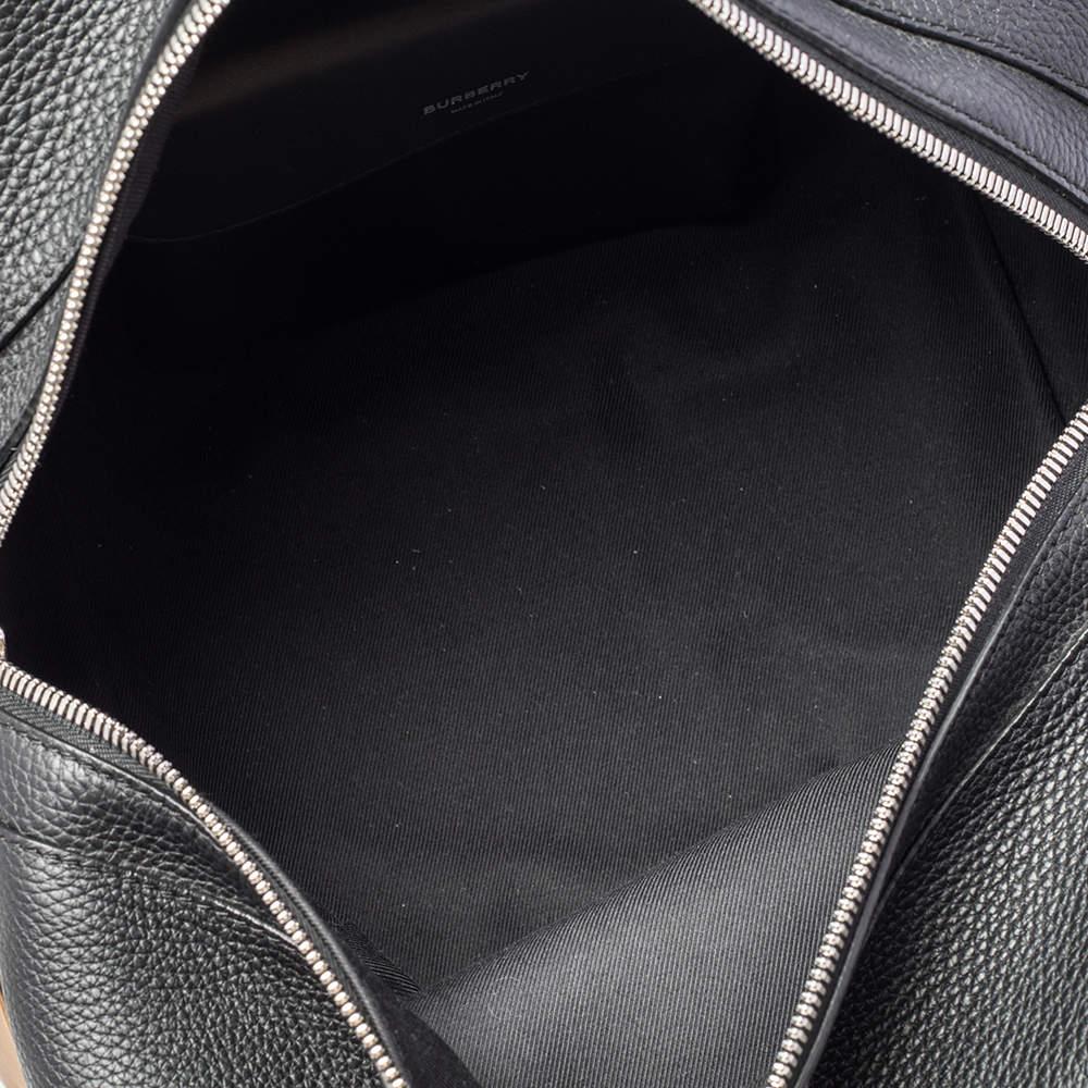 Burberry Black Leather Medium Cube Satchel 6