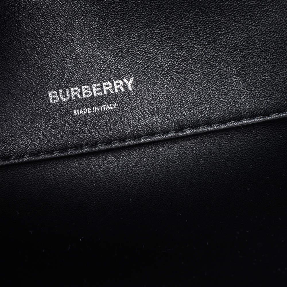 Burberry Black Leather Medium Cube Satchel 2