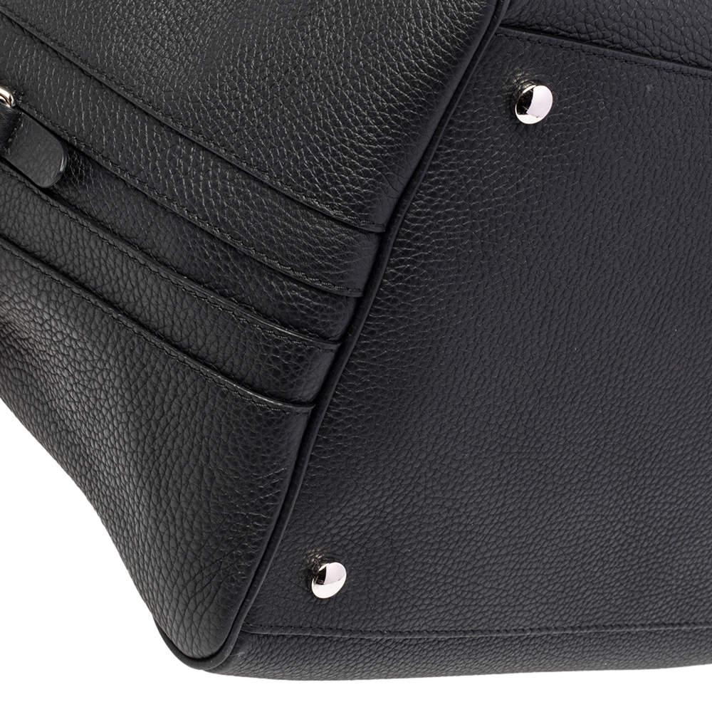 Burberry Black Leather Medium Cube Satchel 5