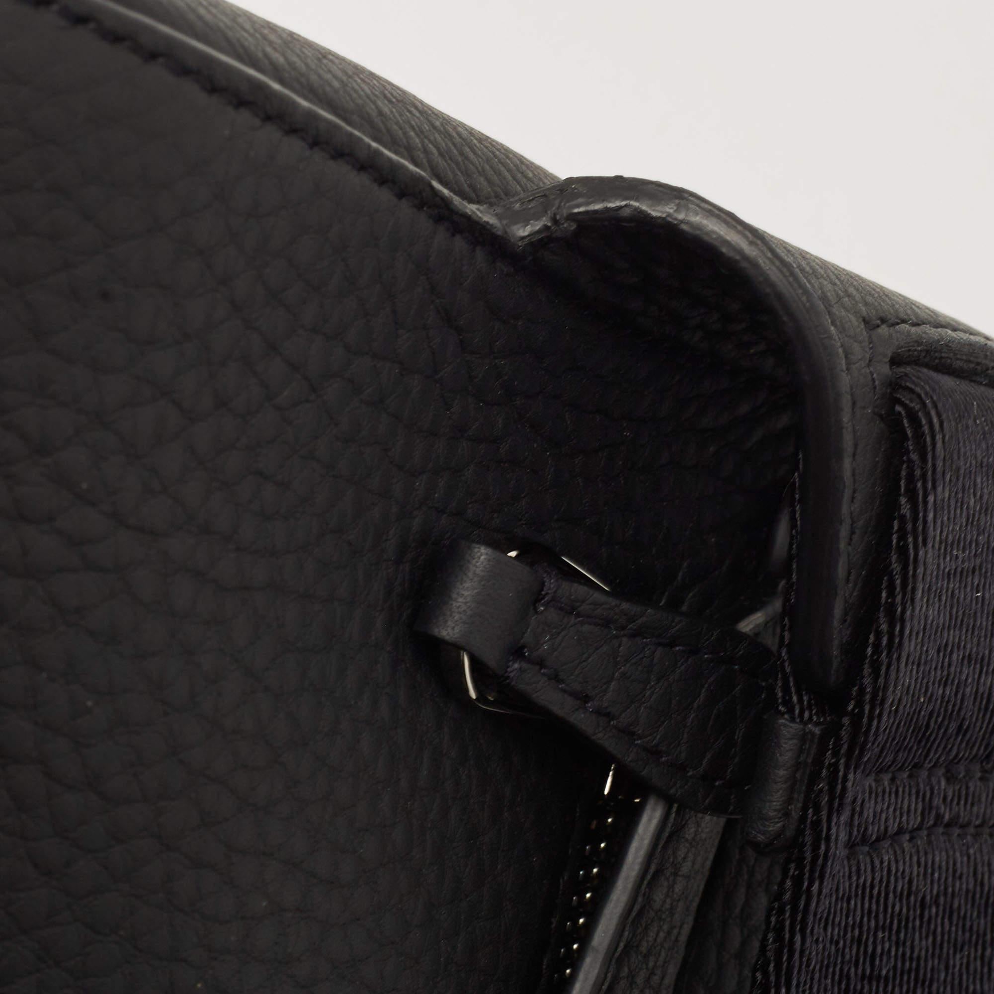 Burberry Black Leather Medium Pocket Belt Bag 4