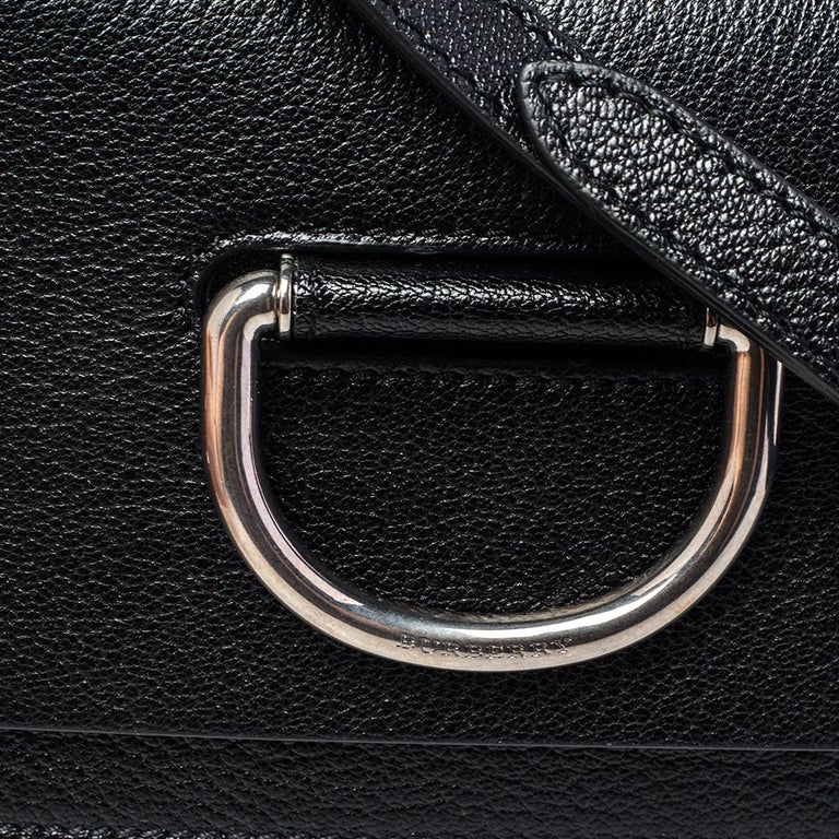 Burberry Black Leather Mini D-Ring Crossbody Bag Burberry