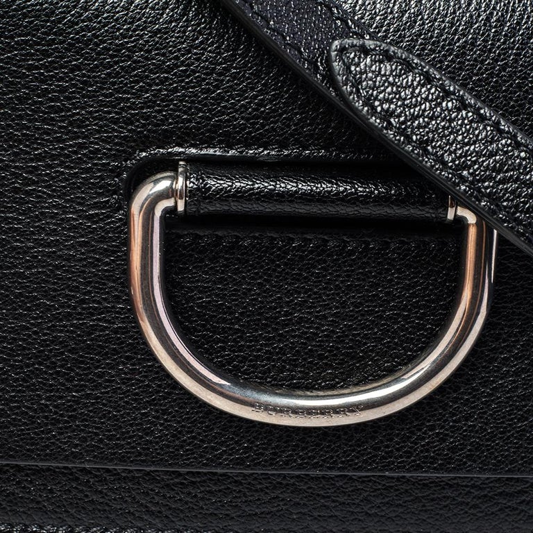 Burberry Black Leather Mini DRing Crossbody Bag at 1stDibs