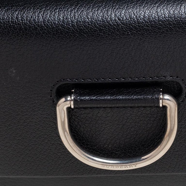 Burberry Black Leather Mini DRing Crossbody Bag at 1stDibs