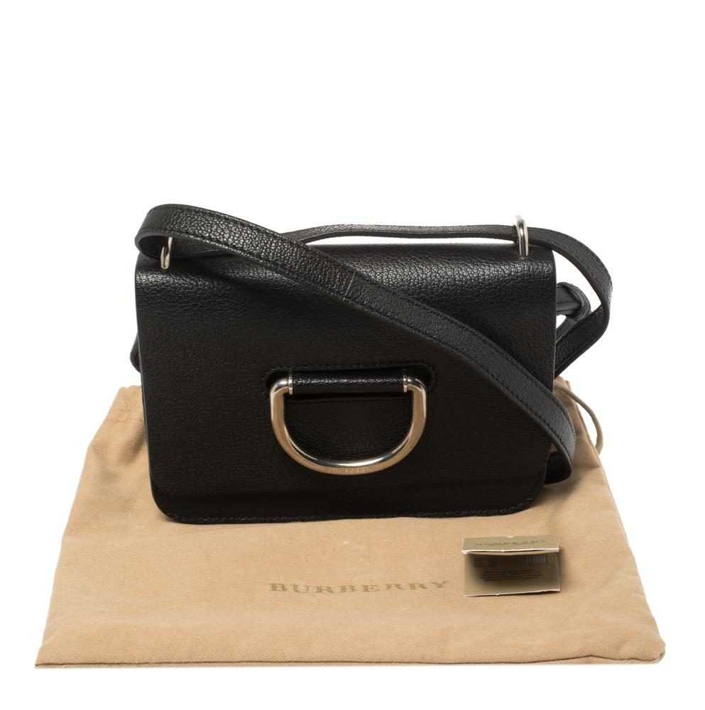 Burberry Black Leather Mini D-Ring Crossbody Bag 6