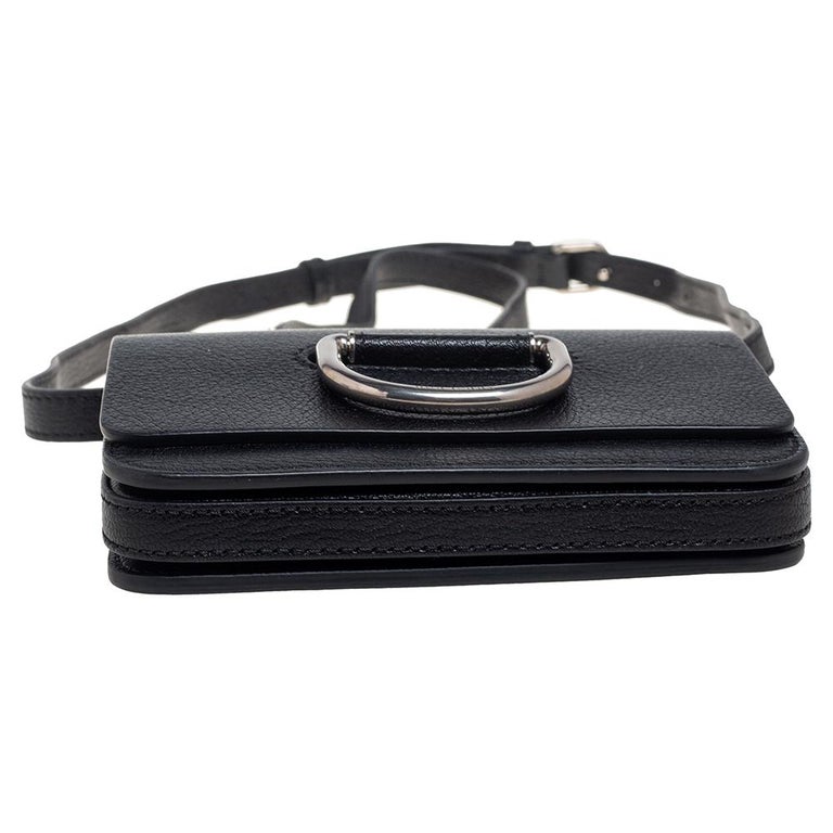 Burberry Black Leather Mini DRing Crossbody Bag at 1stDibs