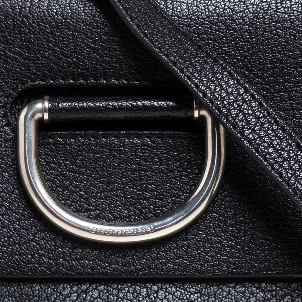 Burberry Black Leather Mini D-Ring Crossbody Bag 2