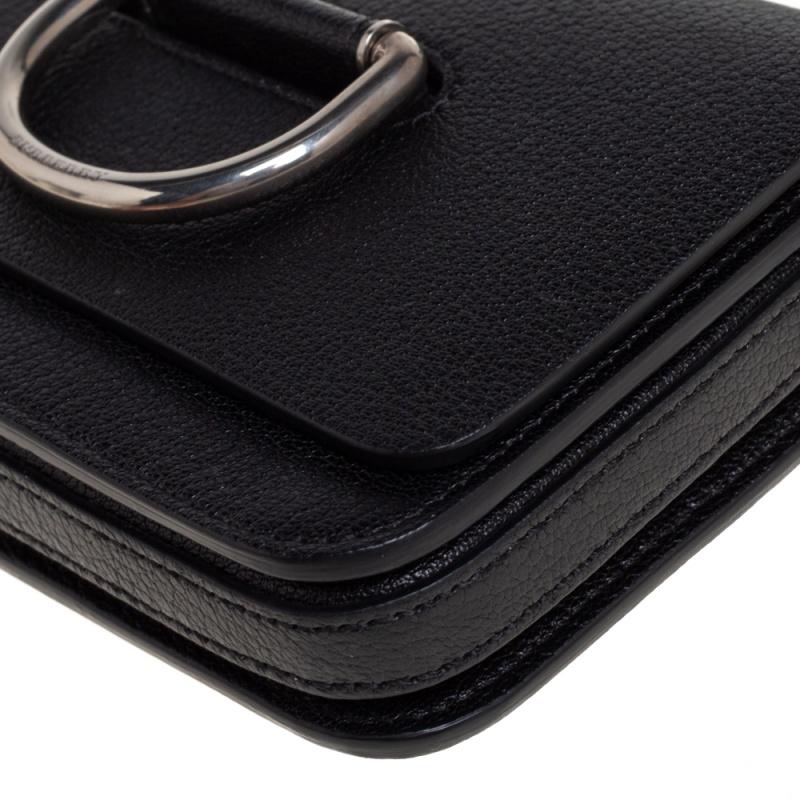 Burberry Black Leather Mini D-Ring Crossbody Bag 1