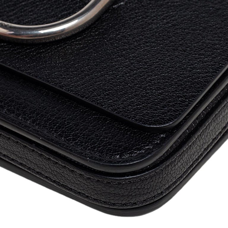 Burberry Black Leather Mini DRing Crossbody Bag at 1stDibs