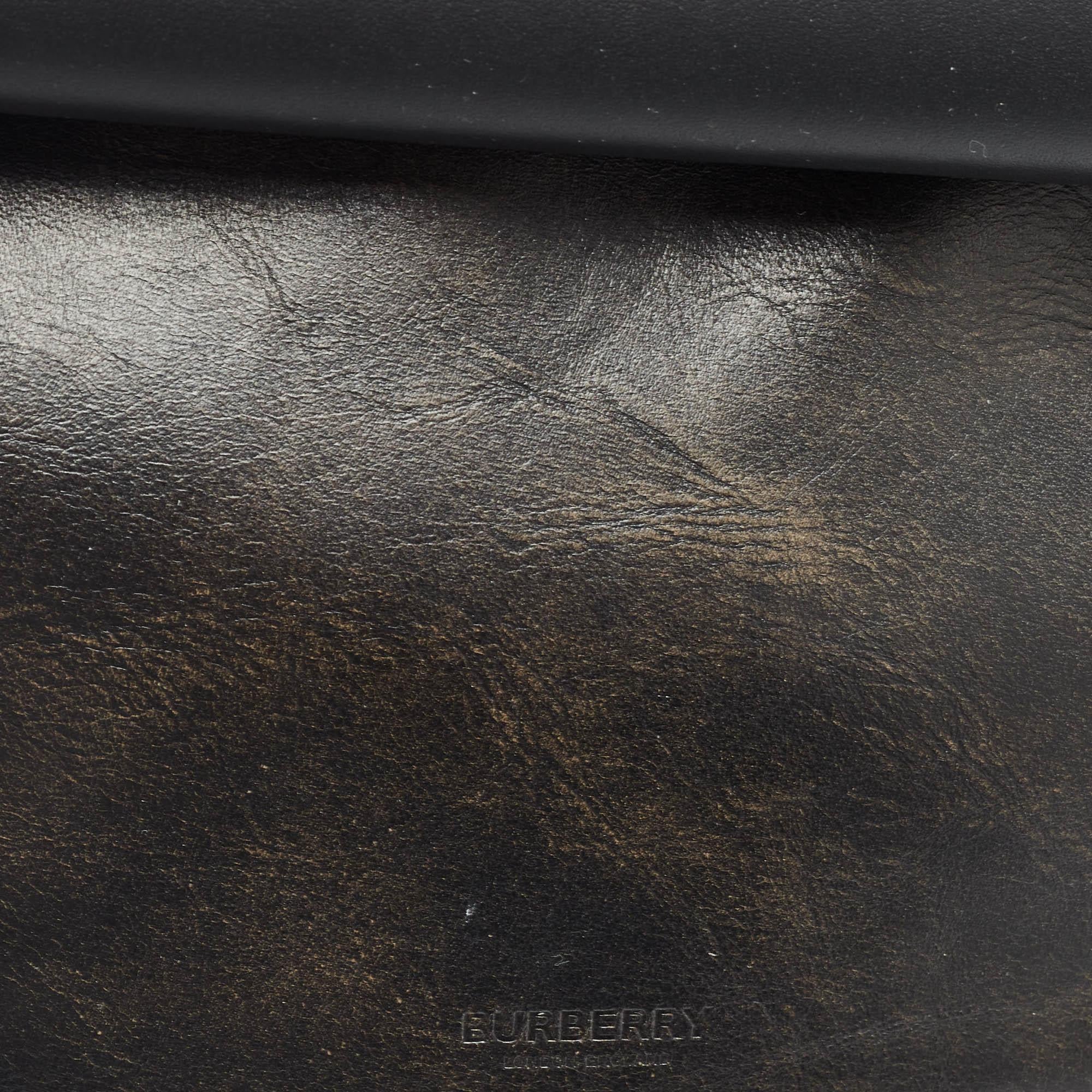 Burberry Black Leather Mini Double Olympia Bag For Sale 1
