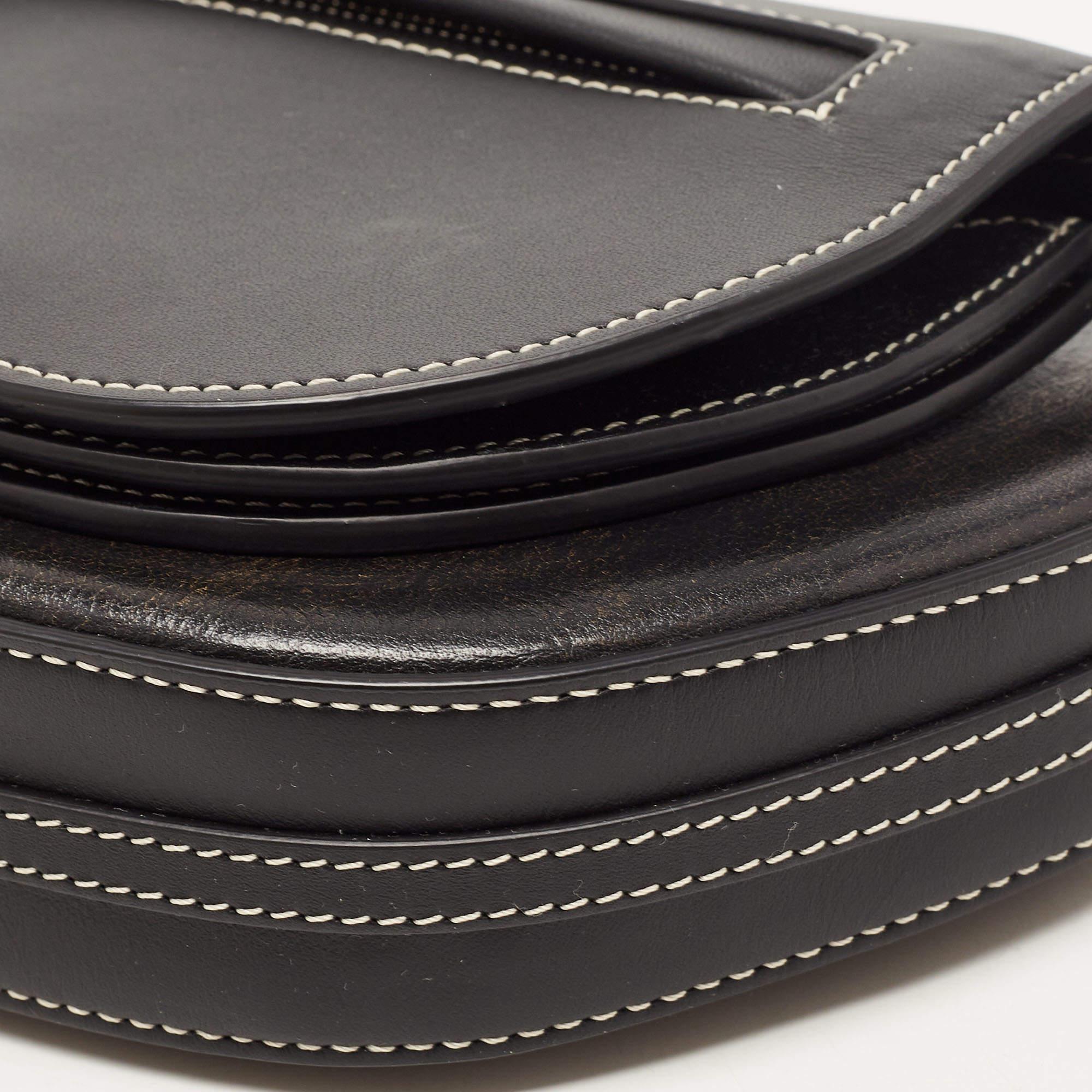 Burberry Black Leather Mini Double Olympia Bag 1