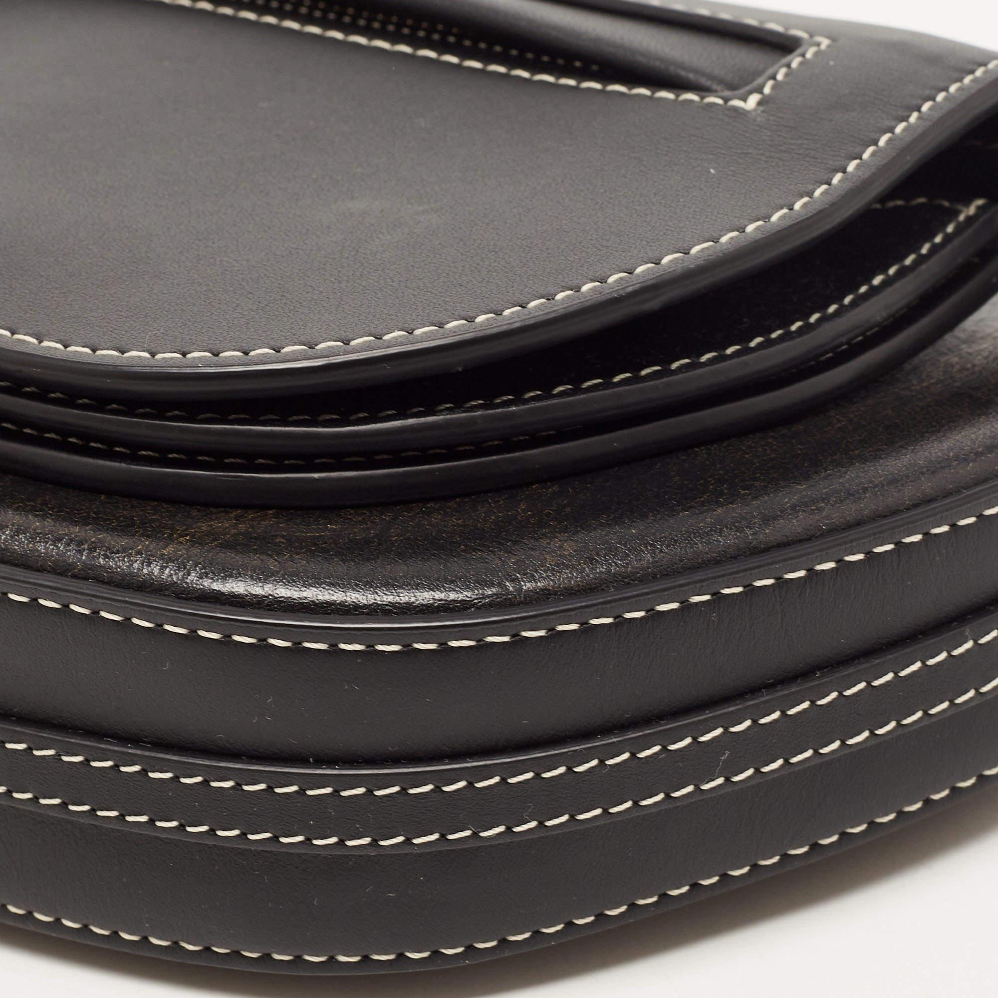 Burberry Black Leather Mini Double Olympia Bag 1