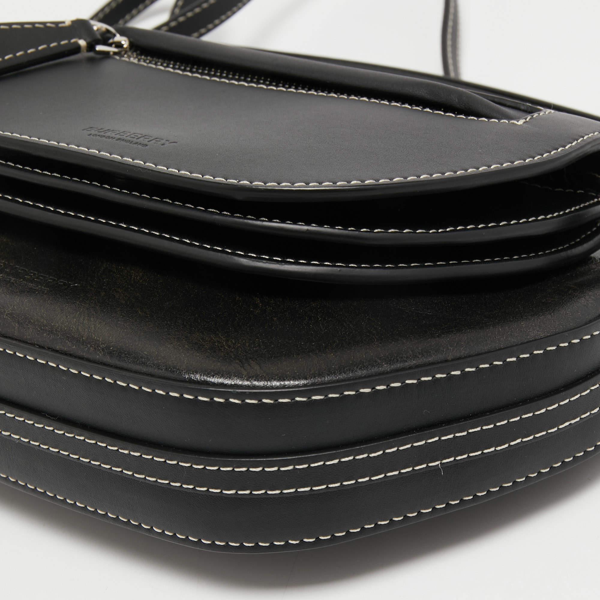 Burberry Black Leather Mini Double Olympia Bag 2