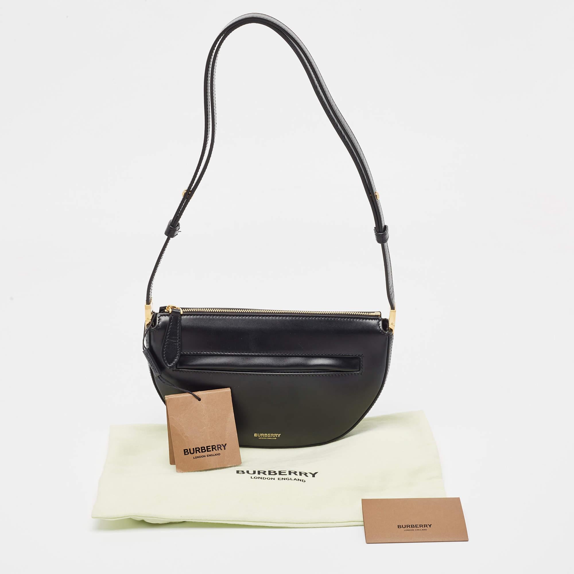 Burberry Black Leather Mini Olympia Leather Shoulder Bag 10