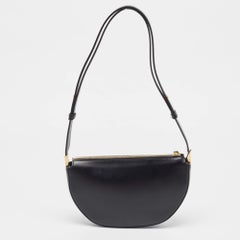 Burberry Black Leather Mini Olympia Leather Shoulder Bag