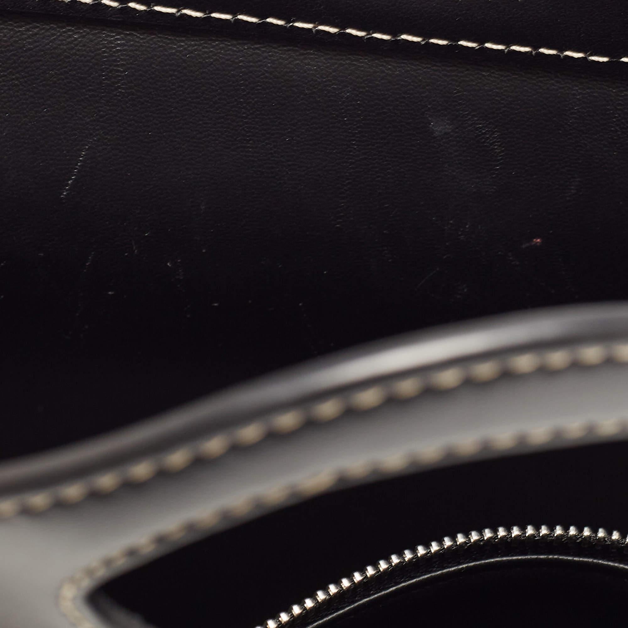 Burberry Black Leather Mini Pocket Tote 6