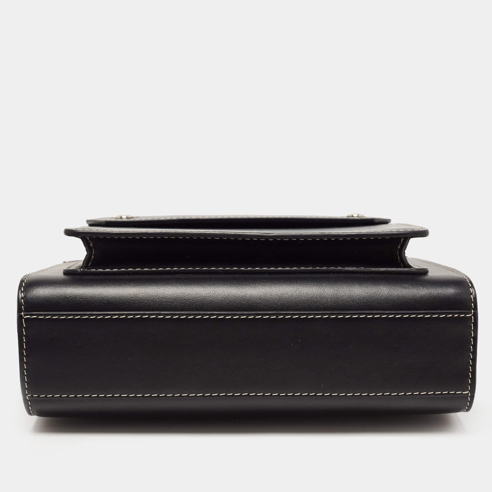 Burberry Black Leather Mini Pocket Tote 1